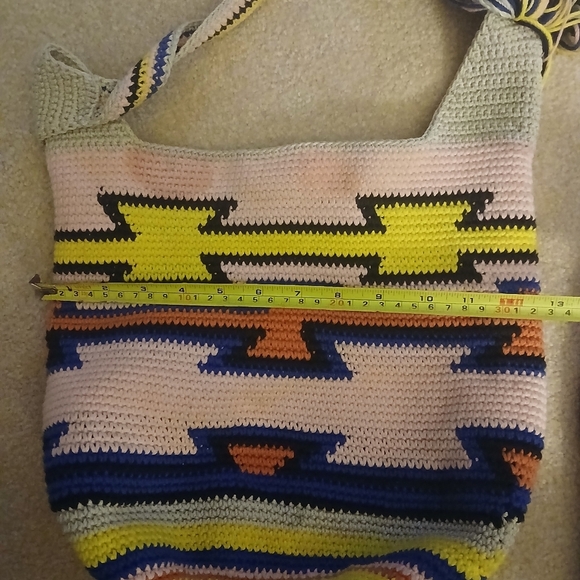 THE SAK ORIGINALS FUN MULTI-COLORED CROCHETED LIMITED HOBO/BOHO SHOULDER BAG FL - Picture 7 of 7